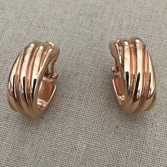 Milor Italian Bronze Wide Hoop
Earrings - Made in Italy Italian Bronze Elegant - Picture 11 of 17